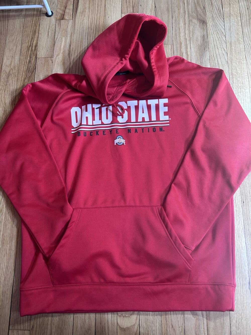 Ohio State Authentic Apparel Mens Buckeye’s Hoodie Red Sz XL